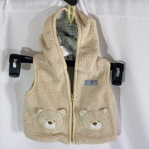Baby Teddy Vest with Hoodie